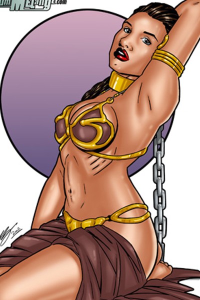 Jon Moss' Slave Leia.