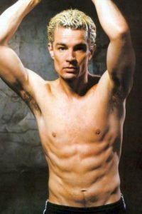 James Marsters just hanging around shirtless.