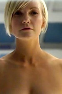 Laura Harris as a very naked Zoe Barnes from the Defying Gravity pilot.