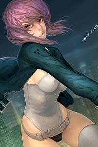 Major Kusanagi from Masamune Shirow's Ghost in the Shell